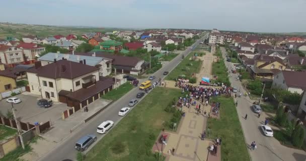 Plein van de stad Stavropol. Rusland — Stockvideo