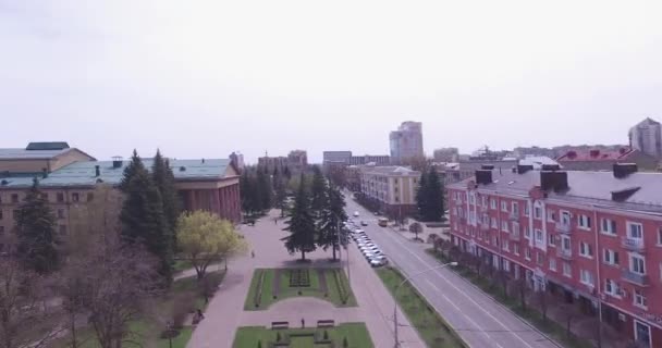 Plein van de stad Stavropol. Rusland — Stockvideo