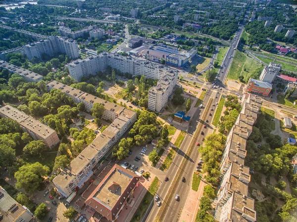 Στο Κέντρο Της Πόλης Nevinnomyssk Σταυρούπολης Επικράτεια Της Ρωσίας — Φωτογραφία Αρχείου