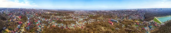 Şehir Merkezinin Genel Panoraması Havadan Rusya Stavropol — Stok fotoğraf