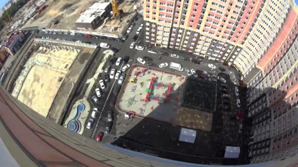 Νέα πολυώροφα κτίρια κατοικιών στη Ρωσία — Αρχείο Βίντεο