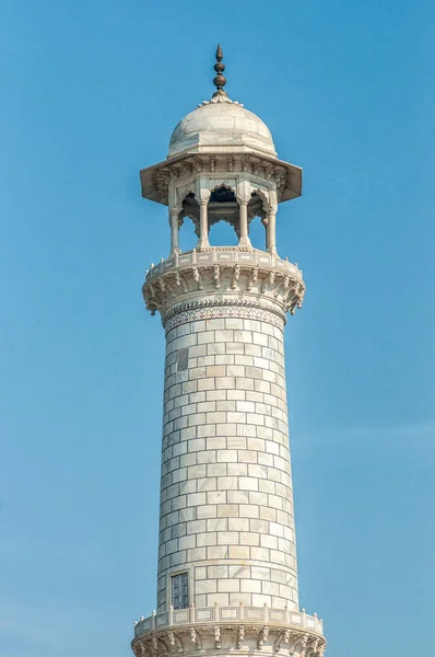 Taj Mahal Mausoleo Mármol Blanco Marfil Orilla Sur Del Río —  Fotos de Stock