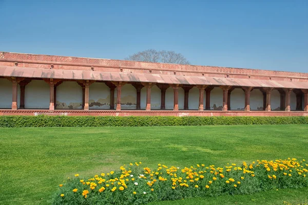 Rode Fort van Agra. UNESCO World Heritage site. — Stockfoto