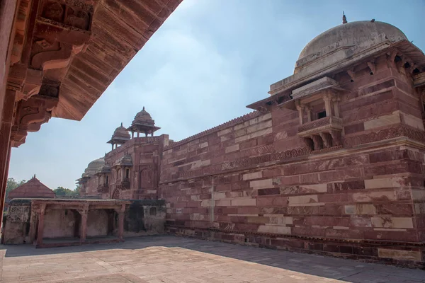 Kırmızı Fort Agra. UNESCO Dünya Mirası sit alanı. — Stok fotoğraf