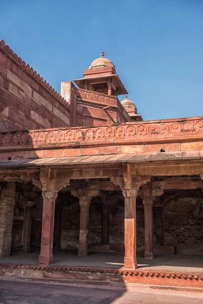 Czerwony Fort Agra. Wpisanego na listę światowego dziedzictwa UNESCO. — Zdjęcie stockowe
