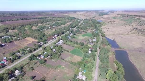 Pequeña ciudad agraria, Rusia . — Vídeo de stock