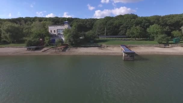 Stavropol paisaje con colinas y lago. Rusia . — Vídeo de stock