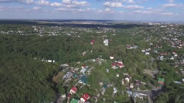Stavropol landschap met heuvels en meer. Rusland. — Stockvideo