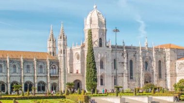Mosteiro dos Jeronimos, Lizbon Belem bölgesinde bulunan, Portekiz.