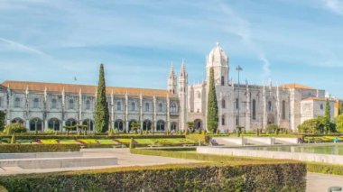 Mosteiro dos Jeronimos, Lizbon Belem bölgesinde bulunan, Portekiz.