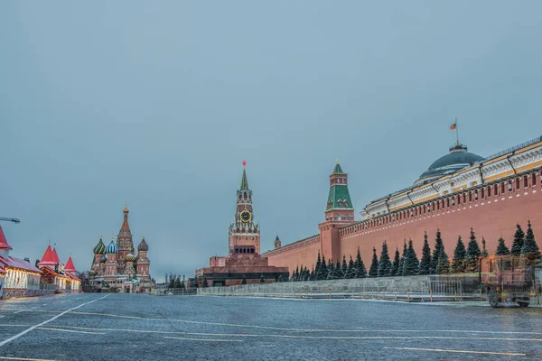 Plaza Roja, Mausoleo de Lenin en Moscú, Rusia — Foto de Stock