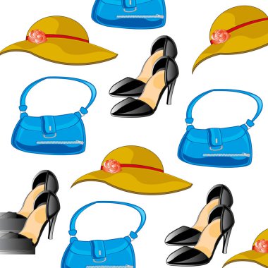 Kadınsı aksesuarları desen