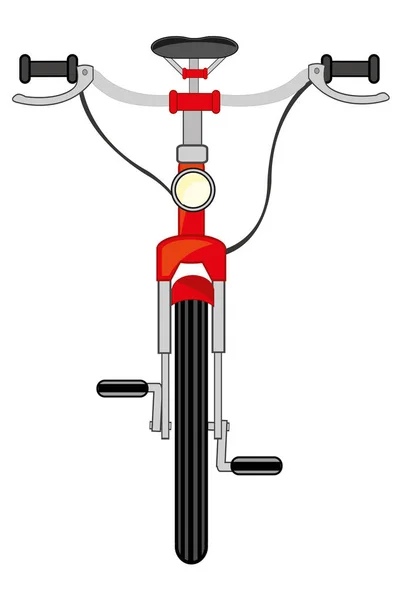 Векторная иллюстрация велосипеда транспортного средства — стоковый вектор