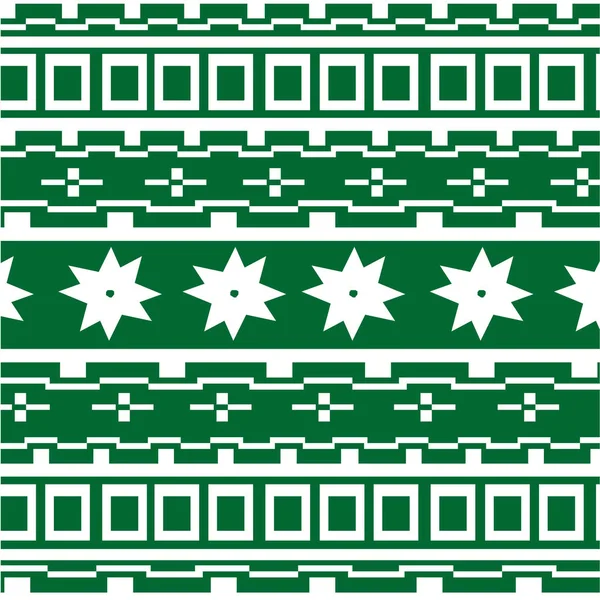 Декоративний візерунок з фігур на зеленому тлі — стоковий вектор