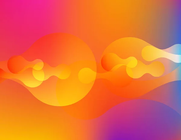 Colorful fluid background. Vector abstract minimalistic design. — Stock Vector