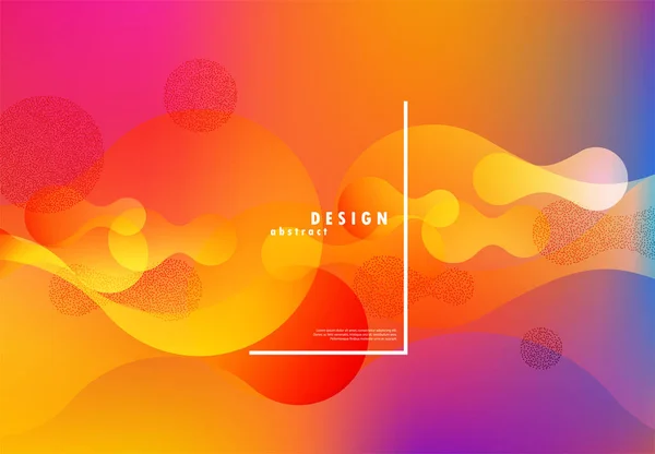 Kleurrijke vloeistof achtergrond. Vector abstract minimalistisch design. — Stockvector