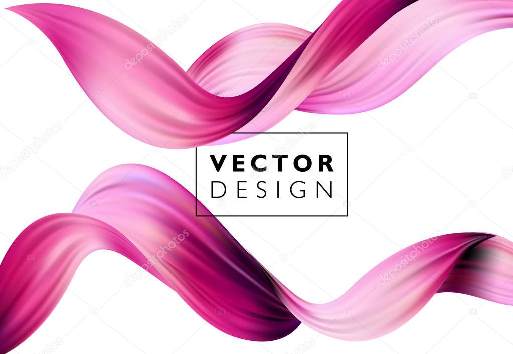 Abstract colorful vector background, color flow liquid wave for design brochure, website, flyer.