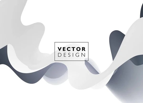 Abstract vector background, wavy — Stock Vector