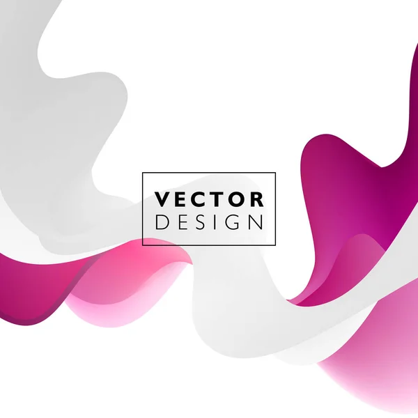 Fond Vectoriel Coloré Abstrait Vague Liquide Flux Couleur Pour Brochure — Image vectorielle