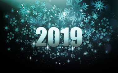 Kar ve ışıklar ile mutlu Noeller arka plan.