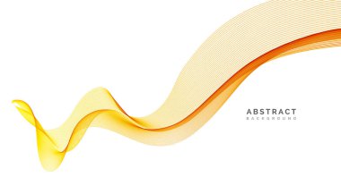 Soyut vektör arka plan, dalgalı portakal