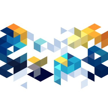 Arka plan renk küpler ve kılavuz ile