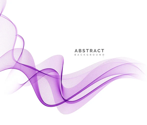 Abstract vector background, purple wavy — Stock Vector