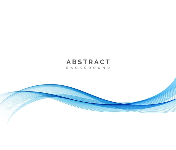 Abstract vector achtergrond, blauwe golvende — Stockvector