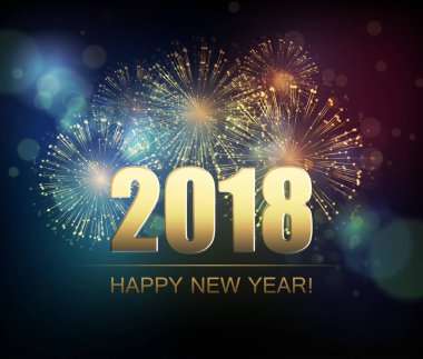 Tatil havai fişek arka plan. Yeni Yılınız Kutlu Olsun