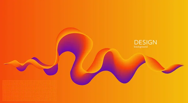 抽象的なカラフルなベクトル背景,デザインパンフレットのためのカラーフロー液体波,ウェブサイト,チラシ. — ストックベクタ