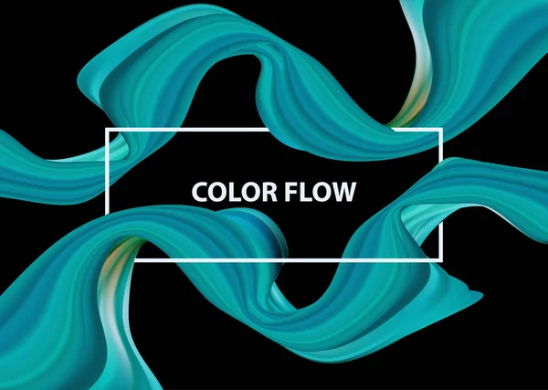 화려 한 색상 벡터 배경, 디자인 책자를 위한 색상 흐름 액체 파동, 웹 사이트, 플라이어. — 스톡 벡터