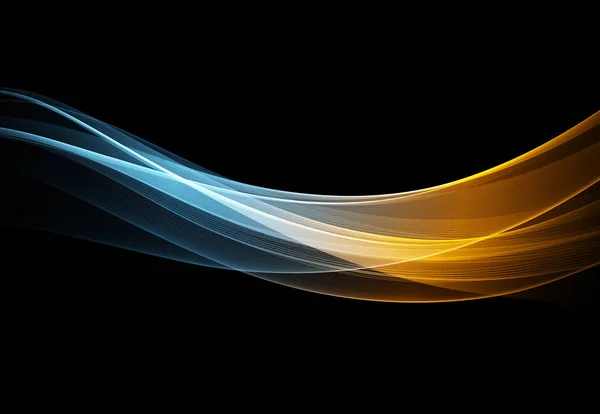 Вектор Абстрактний блискучий елемент дизайну кольорової хвилі — стоковий вектор