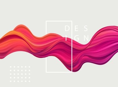 Soyut renkli vektör arkaplanı, tasarım broşürü, web sitesi, el ilanı için renk akışı sıvısı dalgası.