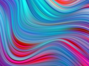 Soyut renkli vektör arkaplanı, tasarım broşürü, web sitesi, el ilanı için renk akışı sıvısı dalgası.