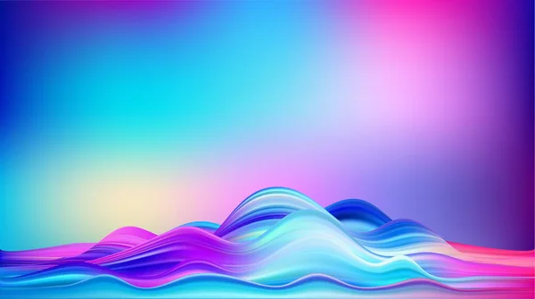 Abstrakt färgglada vector bakgrund, färg flödet flytande våg — Stock vektor