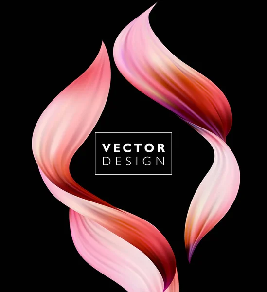 Abstrakte bunte Vektorhintergrund, Farbfluss Flüssigkeitswelle für Design-Broschüre, Website, Flyer. — Stockvektor