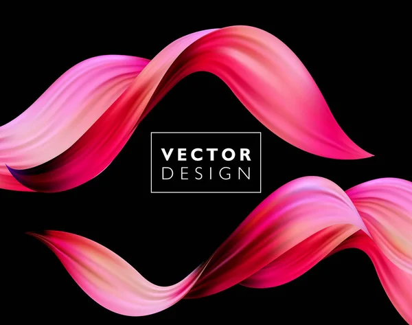 Fondo de vector colorido abstracto, flujo de color onda líquida para folleto de diseño, sitio web, folleto. — Vector de stock