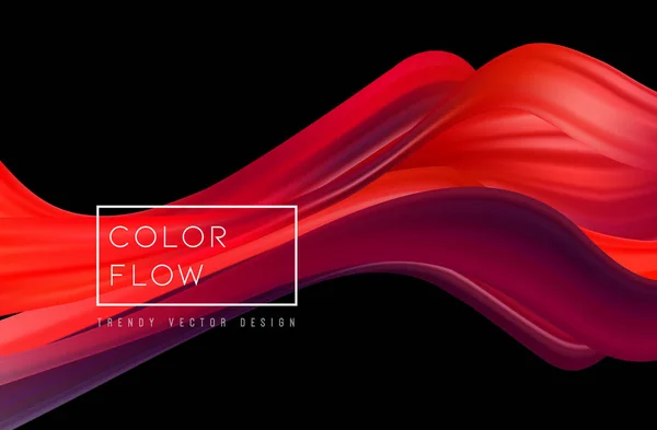Абстрактний барвистий векторний фон, рідка хвиля кольору для дизайну брошури, веб-сайту, флаєра . — стоковий вектор