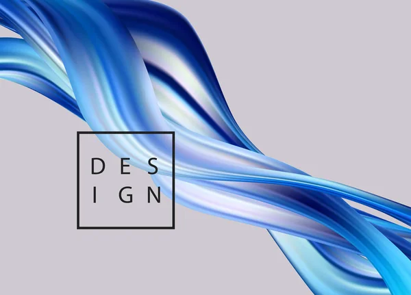 Abstract kleurrijke vector achtergrond, kleurstroom vloeibare golf voor ontwerp brochure, website, flyer. — Stockvector