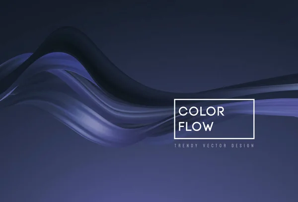 Abstract kleurrijke vector achtergrond, kleurstroom vloeibare golf voor ontwerp brochure, website, flyer. — Stockvector