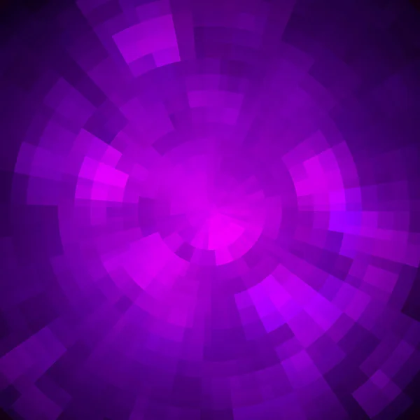 Абстрактный фиолетовый блестящий концентрический мозаичный векторный фон . — стоковый вектор