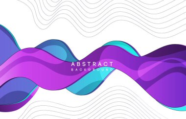 Renkli ve soyut bir arkaplan. Dinamik Etki. Vektör İllüstrasyonu. Tasarım Şablonu.