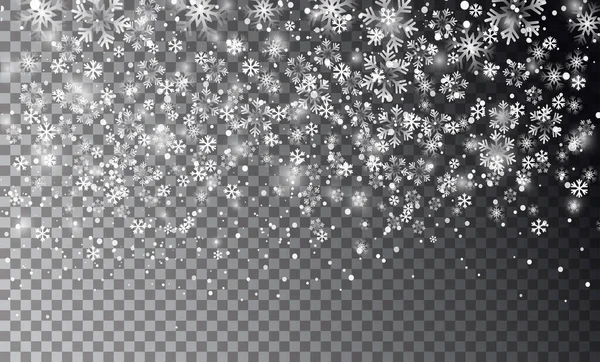 Vector illustration. Abstract Christmas snowflakes background. — Stock Vector