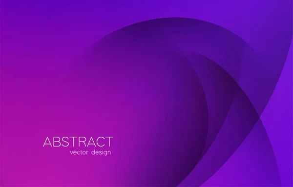Fond vectoriel coloré violet abstrait, vague de liquide de flux de couleur pour la brochure de conception, site Web, flyer. Conception minimale — Image vectorielle