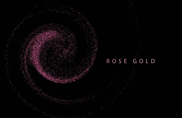 Abstrato cor brilhante rosa elemento de design onda de ouro —  Vetores de Stock