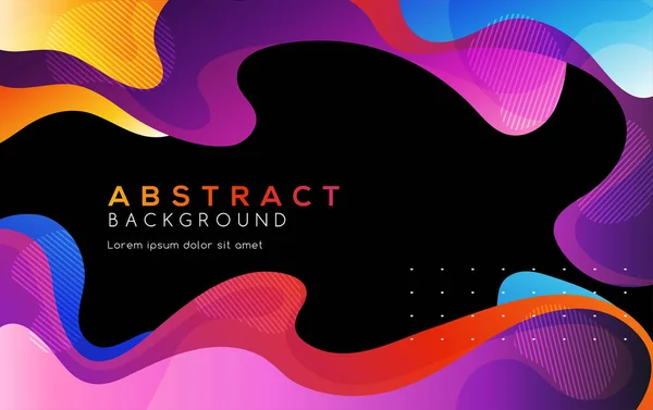 Bewegende kleurrijke abstracte achtergrond. Dynamisch effect. Vector Illustratie. Model van het ontwerp. — Stockvector