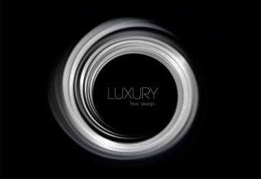 Soyut parlak renk gümüş dalga tasarım elementi