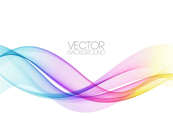 Abstrato elemento de design de onda de espectro de cores brilhantes — Vetor de Stock