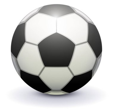 Futbol topu futbol beyaz arka plan üzerinde oynamak için. Vektör çizim