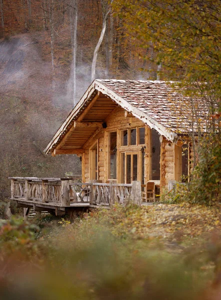 Hütte im Wald — Stockfoto